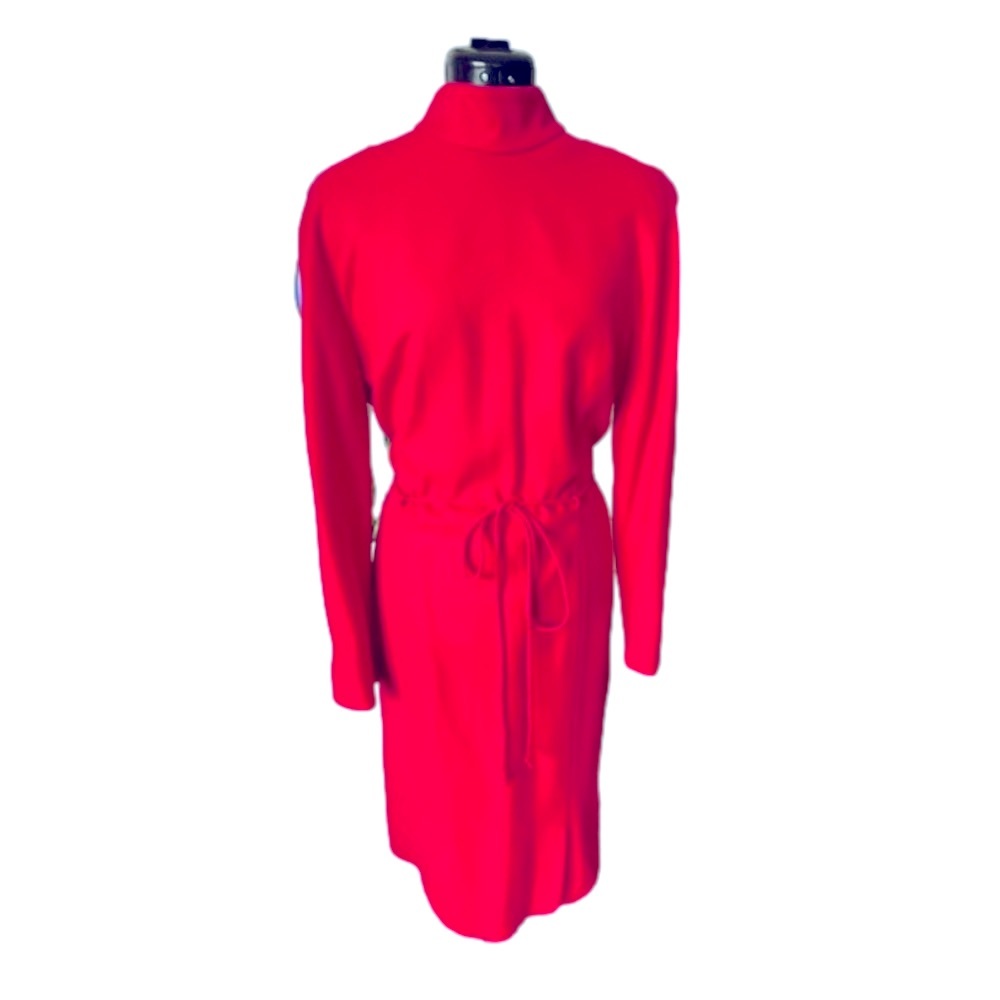 Rouie 100% Wool Long Sleeve High Neck Mod Dress SZ Lrg/14